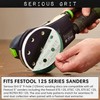 Serious Grit - 5-Inch 9-Hole 1500 Grit Sanding Discs -