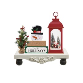 SOFE White Wood Risers for Decor, Pedestal Stands for Display Decorative Tray, Soap Holder, Modern Perfume Tray, Kitchen Counter Decor and Accessories 2.8 Inches Tall