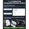 Dacall Power Window Switch Fit for Mercedes-Benz C300, C350e, C400,