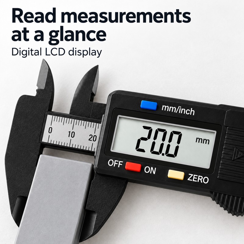 Digital Caliper with LCD Display, 100mm and 150mm Electronic Measuring