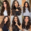 Ebingoo + Wig Cap 26 Inch Burgundy Lace Front Wigs