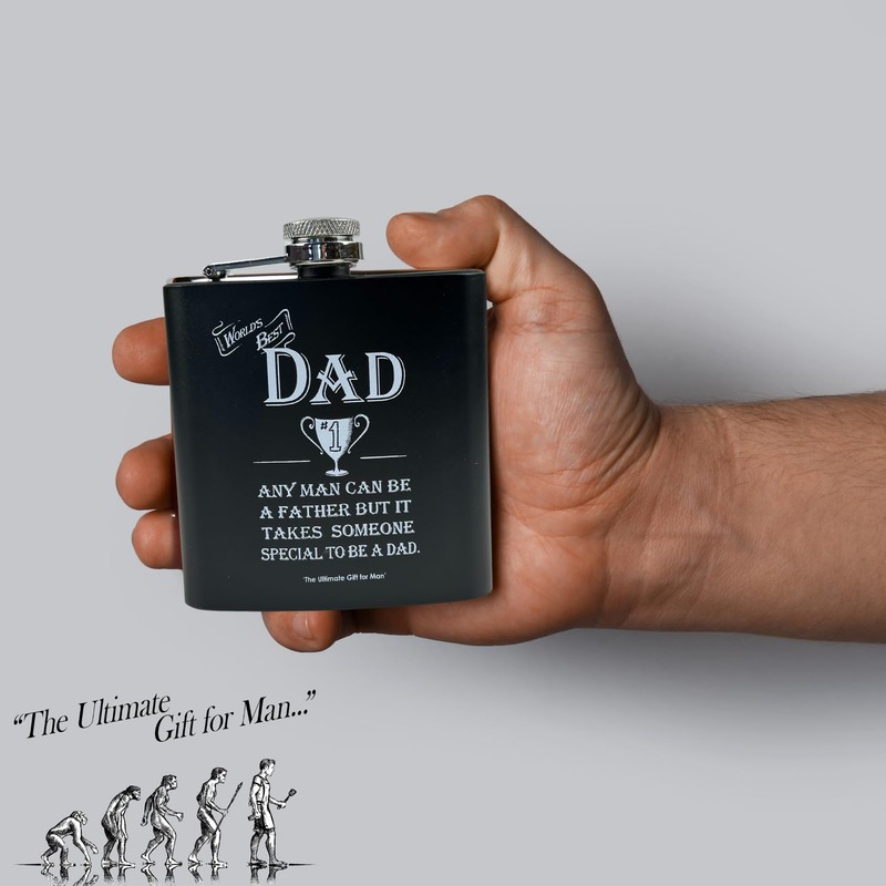 Arora Ultimate Gift for Man 8868 Dad Hip Flask, Multicolour,
