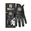 FootJoy Men's StaSof Golf Glove, Black, Medium, Worn on Left