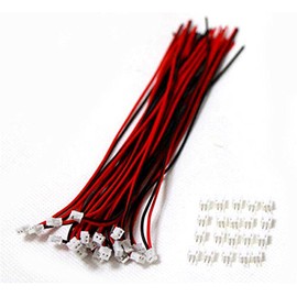 10 Sets Mini Micro ZH 1.5 2-Pin JST Connector with Wires Cables
