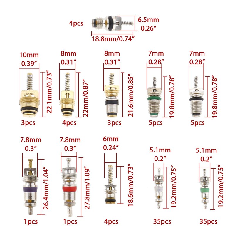 Air Conditioning Valve Core Remover Repair Compilation Reinstallation Kit Pack
