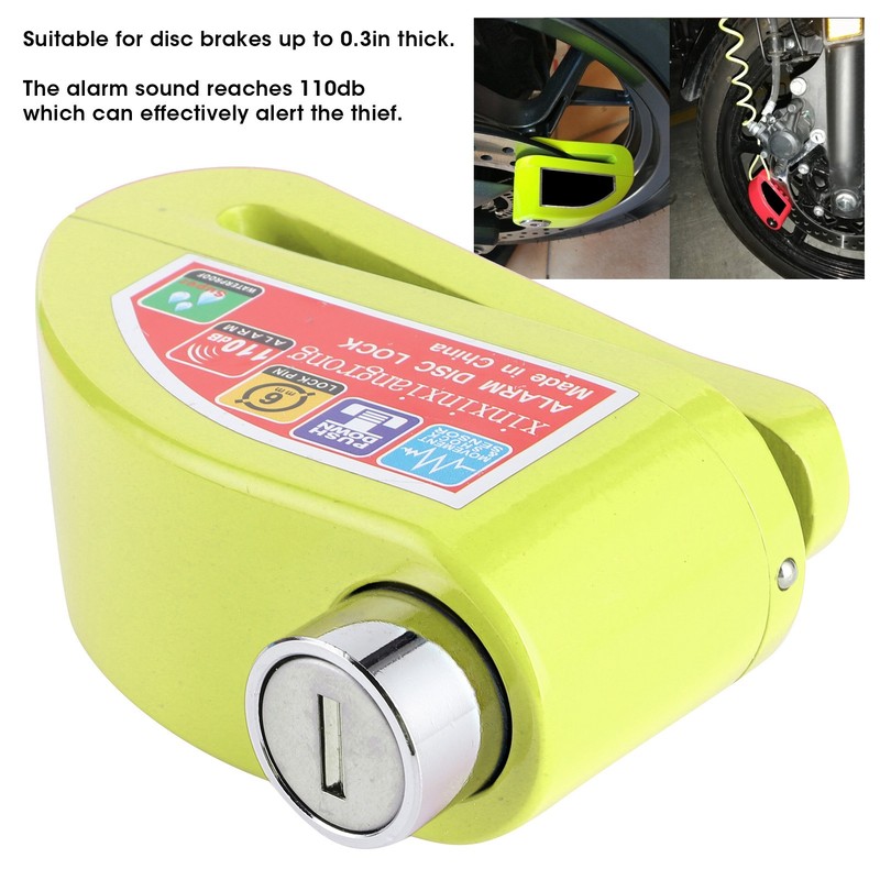 Waterproof Disc Brake Lock Kit 110dB Anti Theft Security Alarm