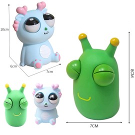 ZHEYU Paquete de 2 Divertidos Juguetes para apretar guiñando Panda/ Insecto Vegetal Juguetes antiestrés, Juguetes para niños, Juguetes antiestrés y ansiolíticos para Adultos