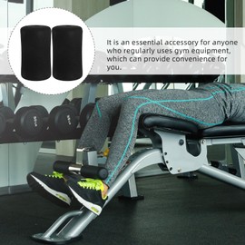 BESPORTBLE 4pcs Foam Foot Pads Rollers, Foam Pads for Roller Foam Ab Training Sleeve Replacement for Leg Extension Weight Bench Sponge Cover for Home Gym Replacement Parts