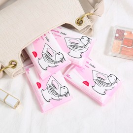 Disposable Toilet Seat Covers – Pack of 10 | XL size | Portable & disposable Travel Toilet Covers for Adults & Kids | Individually Wrapped | Fits Public Toilets | Eco-Friendly