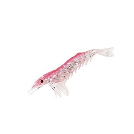 Nakajima 6221 Rear Worm, Shrimp [Pack of 2] 4.1 inches (105 mm), Glitter Pink