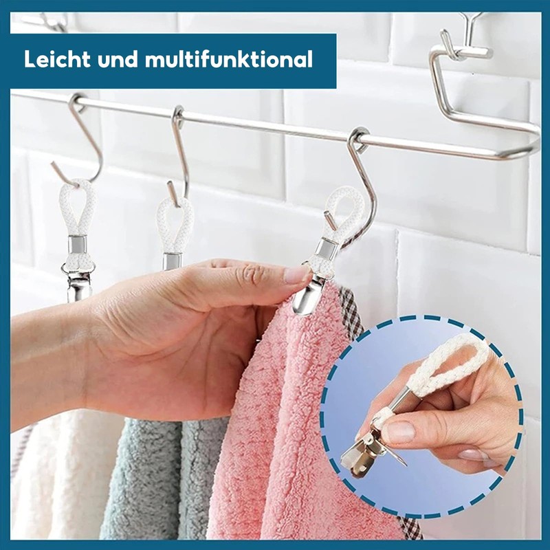 Towel Hangers, 8 Pieces Towel Clips for Hanging, Towel Clips