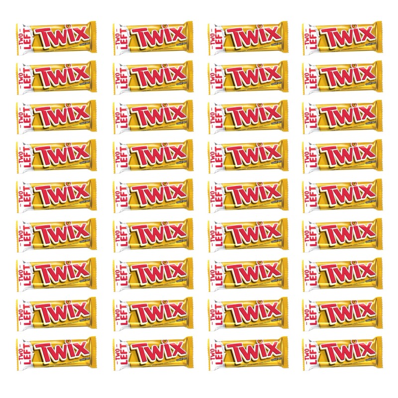Twix Caramel Cookie Chocolate Candy Bar, Full Size, 1.79 Oz,