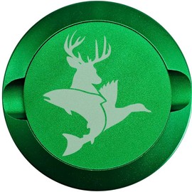 Buck Fish Duck-My Tyn Co. Custom Aluminum ZYN Tyns for ZYN Pouches Waterproof and Airtight, 2 Compartments! Organiser - Color: Green