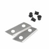 1 Pair Wood Chipper Blades Garden Shredder Knives Replacement Double