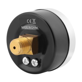 Air Pressure Gauge, 0-60psi 0-4bar Pressure Gauge 1/8 Inch BSPT Pressure Gauge Hydraulic Pressure Gauge for Water Air Dial Instrument, Default