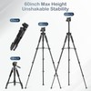 MINICOR Professional Grade Aluminum Tripod - 4-Section Telescopic (Max Height