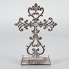 Retrome Metal Cross Stand Tabletop for Home Decor, 10.6" H