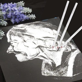 White Pencils Set of 3 Colored Pencils for Drawing White Highlight Pencils Ombre Overlay Pen Charcoal Sketch Pencil Drawing Transparent White Line Adult Colored Pencils Charcoal Pencils for Painting Design Sketching Charcoal Pencils Soft