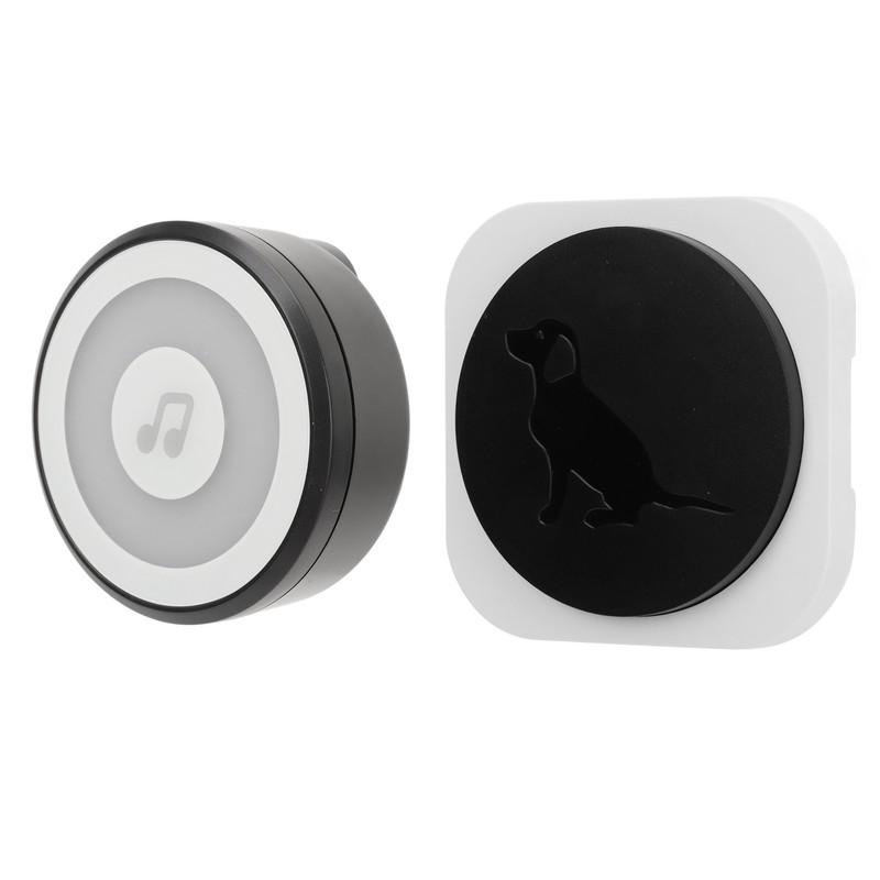 Wireless Pet Doorbell with Transmitter Receiver 4 Flashing Modes Touch