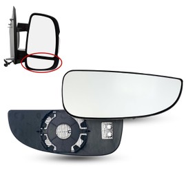Spieg Passenger Side Mirror Lower Glass Replacement for RAM Promaster 2014-2024 Heated with Backing Plate | Right Side View Mirror Compatible with OE 68413477AA