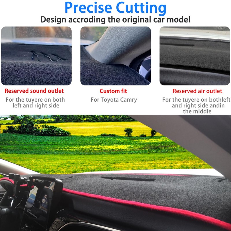 CIMOF Dash Cover Mat for Toyota Camry Accessories 2025 2026,
