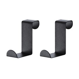 KAXIMON Door Hanger Hooks, 2 Pack Door Hanger without Nails for Bathroom, Kitchen, Office - Coat Hanger Hooks, Ideal for Bedroom, Bathroom, Wardrobe