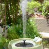 Solar Powered Bird Bath Fountain, Solar Fountain, Detachable Solar, Anti‑Clogging