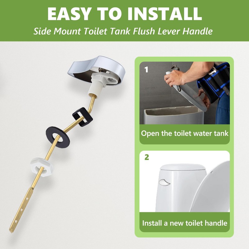 OasisFlow Toilet Handle Compatible with TOTO THU068#CP Trip Lvr for