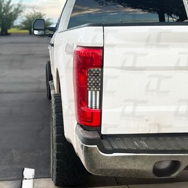 Decal Concepts American Flag Rear Reverse Light Accent Decal Kit - Fits Ford F250 / F350 2017-2019