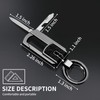 QISVVE Heavy Duty Car keychain,Multitool Key Chains Bottle Opener Keychain
