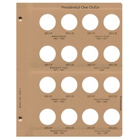 Dansco US Presidential Dollar Coin Album 2007-2015 #7184