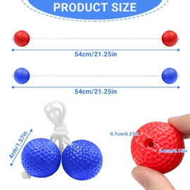 yuejuhe 6 Pairs Ladder Golf Set, Ladder Ball, Ladder Golf Balls, Ladder Throwing Balls, Suitable for Indoor and Outdoor Events (Dark Blue, Red)