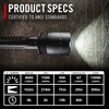 Coast XP80R 15000 Lumen Rechargeable Dual-Power LED Flashlight with POWERiQ™