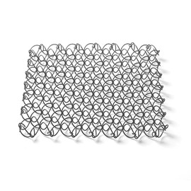 CAMPGEEKS Trivet Insulation Pad Spring Net Non-Slip 304 Stainless Steel Outdoor Camping Home Kitchen Prevention Table Mat Cup Mat Dish Mat Sand Pot Mat (Black)