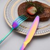 16 Piece Rainbow Cutlery Set Suitable for 4 People Stainless
