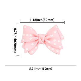 24 piezas de decoración para cupcakes con lazo de resina, decoración para tartas de cumpleaños infantiles, decoración para fiestas de cumpleaños infantiles, decoración de tartas, suministros de decoración de tartas, color rosa