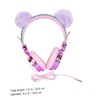 OSALADI Rhinestone Boy Girl Headphones with Fuzzy Design Over Ear