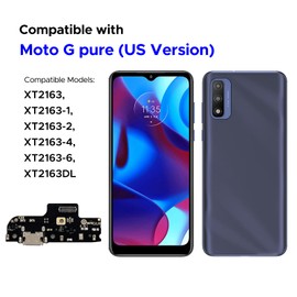 Charging Port Replacement Kit Compatible with Moto G Pure, XT2163 Dock Board USB-C Connector, with Toolkit