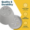 Gray 6-Inch Plant Pots with Drainage & Saucers 6 Pack,