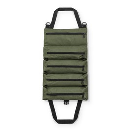 Heavy Duty Roll Up Tool Bag – Oxford Fabric Tool Organizer with 5 Zipper Pockets for Mechanics, Electricians & Garage Storage