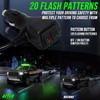 34inch 166 LED Emergency Rooftop Strobe Lights Bar Flashing Safety