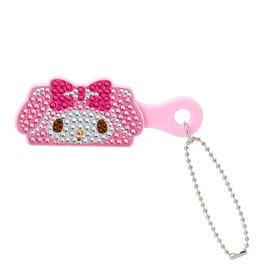 Sanrio 413216 Mini Brush Charm (Kira Deco Miniature) My Melody Main Body/Plate: ABS Resin, Brush (Hair): Polypropylene, Key Holder, Comb