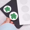 24 x 40mm Round 'Irish Shamrock' Stickers (SK00062407)