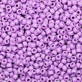 Tibaoffy Crafts Purple Perlen, 6 x 9 mm, Pony-Perlen, insgesamt ca. 1000 Stück