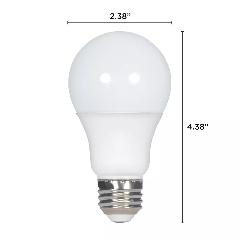 Satco 11W=75W Dimmable 1100 Lumens A19 LED 27K Warm White
