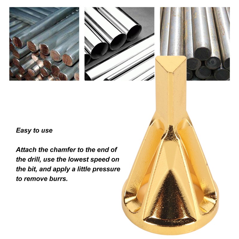 2pcs Deburring External Chamfer Tool Stainless Steel Remove Burr Tool