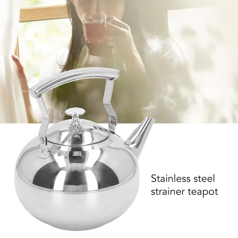 Stainless Steel Teapot Tea Kettle with Removable Filter High Temperature