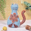 Corinne Lapierre Folk Embroidered Cat Felt Craft Mini Kit