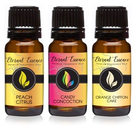 Trio (3) - Orange Chiffon Cake, Peach Citrus & Candy Concoction - Premium Fragrance Oil Trio - 10ML