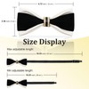 LHXzizizi Bow Tie for Men, Mens Bow Tie With Double